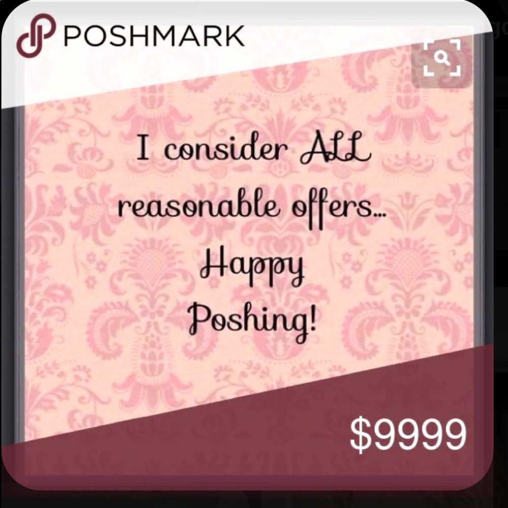 I consider all reasonable offers! Happy poshing!